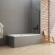 Шторка для ванны NEW TRENDY NEW SOLEO BLACK 50x140 P-0077 (черный) Elit-san.ru