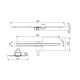 Душевой трап NEW TRENDY CHROME SHINE 100 см OL-0070 (хром) Elit-san.ru