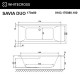 Ванна WHITECROSS Savia Duo 170x80 ULTRA (белый) Elit-san.ru