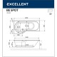 Ванна EXCELLENT Be Spot 160x80 (левая) SOFT (хром) Elit-san.ru