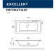 Ванна EXCELLENT Pryzmat Slim 170x75 "SOFT" (белый)