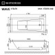 Ванна WHITECROSS Wave 175x70 "RELAX" (белый)