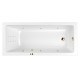 Ванна WHITECROSS Wave Slim 180x80 LINE NANO (золото) Elit-san.ru