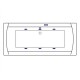 Ванна EXCELLENT Aquaria Lux 180x80 SOFT (хром) Elit-san.ru