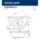 Ванна EXCELLENT Aquarella 150x100 (левая) "SMART" (белый)