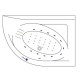 Ванна EXCELLENT Aquarella 170x110 (правая) NANO (золото) Elit-san.ru