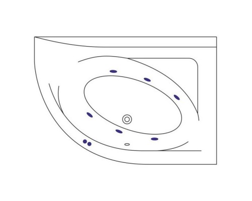 заказать Ванна EXCELLENT Aquarella 170x110 (правая) SOFT (золото) в магазине сантехники Elit-san.ru Ванна EXCELLENT Aquarella 170x110 (правая) SOFT (золото) Elit-san.ru