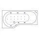 Ванна EXCELLENT Be Spot 160x80 (левая) RELAX (хром) Elit-san.ru
