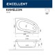 Ванна EXCELLENT Kameleon 170x110 (правая) SOFT (хром) Elit-san.ru