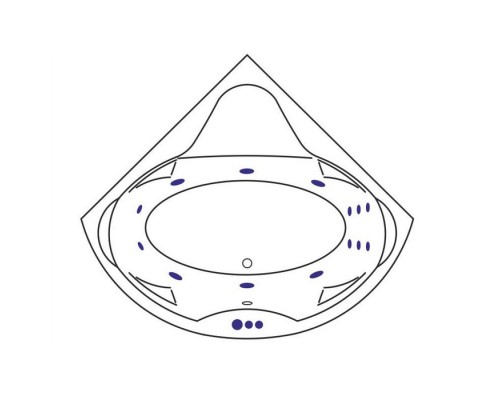 Ванна EXCELLENT Konsul 150x150 SMART (золото) Elit-san.ru