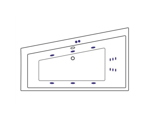 заказать Ванна EXCELLENT Sfera 170x100 (левая) LINE (хром) в магазине сантехники Elit-san.ru Ванна EXCELLENT Sfera 170x100 (левая) LINE (хром) Elit-san.ru