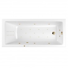 Ванна WHITECROSS Wave 180x80 "ULTRA NANO" (золото)