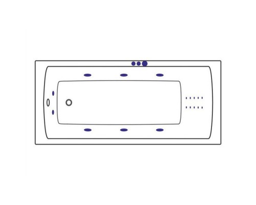 приобрести Ванна EXCELLENT Aquaria 140x70 SMART NANO (хром) в магазине сантехники Elit-san.ru Ванна EXCELLENT Aquaria 140x70 SMART NANO (хром) Elit-san.ru