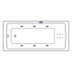 Ванна EXCELLENT Aquaria 160x70 LINE NANO (золото) Elit-san.ru