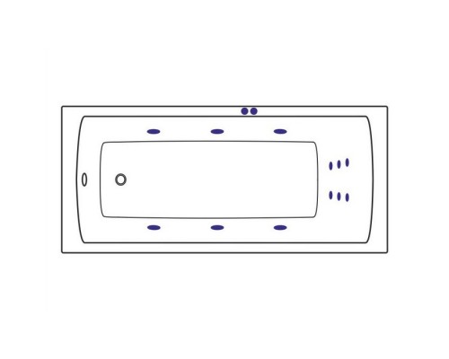 Ванна EXCELLENT Aquaria 170x75 LINE (бронза) Elit-san.ru