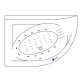 Ванна EXCELLENT Aquarella 170x110 (левая) NANO (хром) Elit-san.ru