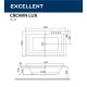 Ванна EXCELLENT Crown Lux 190x120 NANO (хром) Elit-san.ru