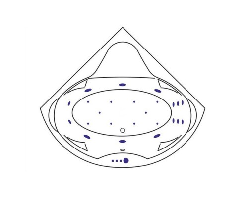 Ванна EXCELLENT Konsul 150x150 "ULTRA" (белый)