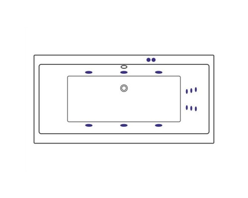 Ванна EXCELLENT Pryzmat 150x75 LINE (хром) Elit-san.ru