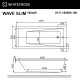 Ванна WHITECROSS Wave Slim 180x80 SMART NANO (золото) Elit-san.ru