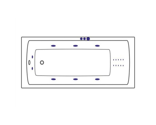 Ванна EXCELLENT Aquaria 170x75 SMART NANO (хром) Elit-san.ru