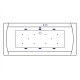 Ванна EXCELLENT Aquaria Lux Slim 180x80 RELAX (хром) Elit-san.ru