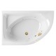 Ванна EXCELLENT Aquarella 150x100 (левая) SOFT (золото) Elit-san.ru