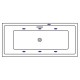 Ванна EXCELLENT Heaven Slim 170x75 SOFT (золото) Elit-san.ru