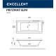 Ванна EXCELLENT Pryzmat Slim 180x80 "SMART" (белый)