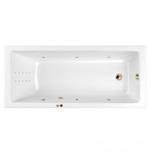 Ванна WHITECROSS Wave 175x70 "LINE NANO" (золото)