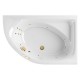 Ванна EXCELLENT Aquarella 150x100 (правая) SMART (золото) Elit-san.ru