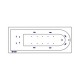 Ванна EXCELLENT Aurum Slim 170x70 LUX (хром) Elit-san.ru