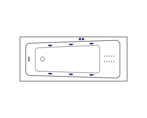 приобрести Ванна EXCELLENT Ava 160x70 LINE NANO (хром) в магазине сантехники Elit-san.ru Ванна EXCELLENT Ava 160x70 LINE NANO (хром) Elit-san.ru