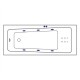Ванна EXCELLENT Ava 160x70 LINE NANO (хром) Elit-san.ru
