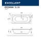 Ванна EXCELLENT Oceana Slim 160x75 NANO (хром) Elit-san.ru