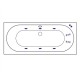 Ванна EXCELLENT Oceana Slim 170x75 LINE (хром) Elit-san.ru