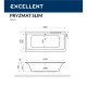 Ванна EXCELLENT Pryzmat Slim 160x75 "SOFT" (белый)