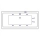 Ванна EXCELLENT Pryzmat Slim 180x80 LINE (бронза) Elit-san.ru