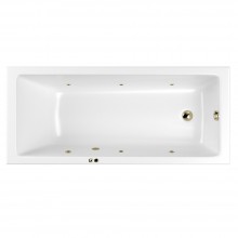 Акриловая гидромассажная ванна 159,5x70 см Whitecross Wave Slim 0111.160070.100.SOFT.BR