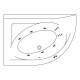 Ванна EXCELLENT Aquarella 170x110 (левая) LINE (белый) Elit-san.ru