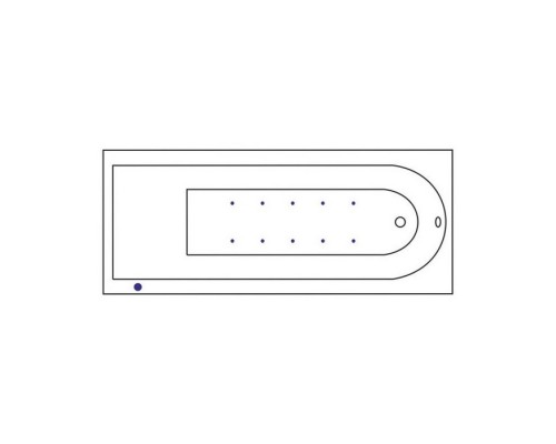 Ванна EXCELLENT Aurum Slim 150x70 AERO (хром) Elit-san.ru