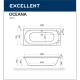 Ванна EXCELLENT Oceana 160x75 SMART (бронза) Elit-san.ru