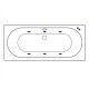 Ванна EXCELLENT Oceana Slim 160x75 SOFT (хром) Elit-san.ru