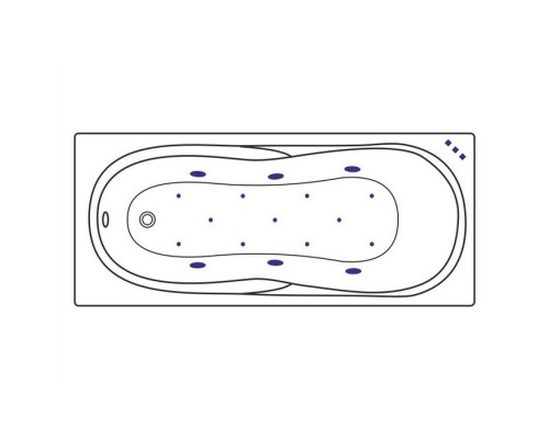 заказать Ванна EXCELLENT Sekwana 170x75 RELAX (хром) в магазине сантехники Elit-san.ru Ванна EXCELLENT Sekwana 170x75 RELAX (хром) Elit-san.ru