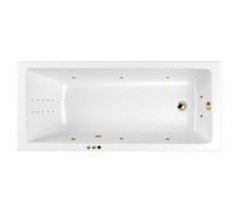 Ванна WHITECROSS Wave Slim 150x70 "SMART NANO" (золото)
