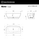 Ванна WHITECROSS Make 170x80 "AERO" (белый) иск. камень