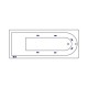 Ванна EXCELLENT Aurum Slim 150x70 HYDRO (хром) Elit-san.ru