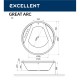 Ванна EXCELLENT Great Arc 160 SOFT (золото) Elit-san.ru