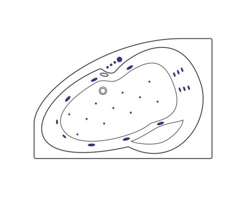 купить Ванна EXCELLENT Newa 160x95 (левая) ULTRA (хром) в магазине сантехники Elit-san.ru Ванна EXCELLENT Newa 160x95 (левая) ULTRA (хром) Elit-san.ru