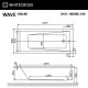 Ванна WHITECROSS Wave 160x80 SMART NANO (хром) Elit-san.ru